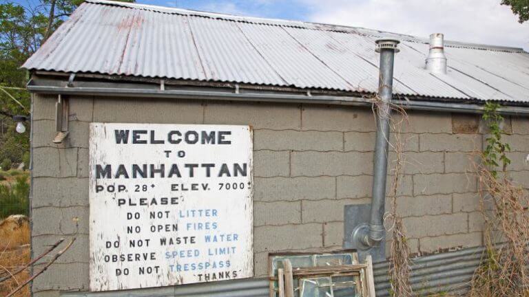 欢迎来到曼哈顿标志